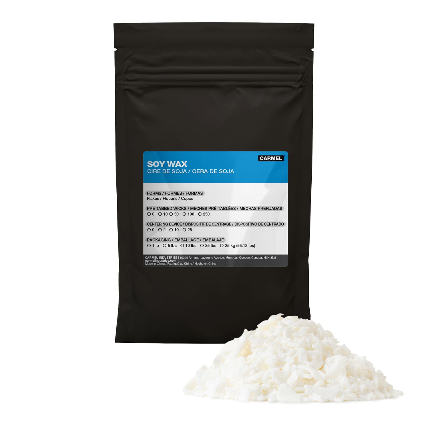 Premium 5 lb Carmel Soy Wax Flakes for Candle Making - Natural, Clean Burning Candle Supplies for Home, Gifts & Aromatherapy