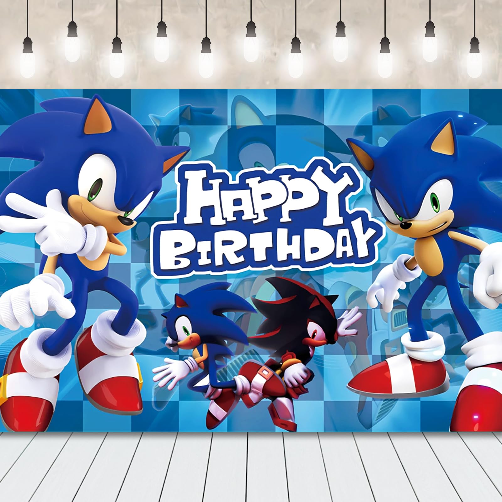 Happy Birthday Backdrop 5x3FT - Photography Background for Birthday Party Decorations, Kids Party Supplies, Boy's Birthday Banner - Perfect for Indoor/Outdoor Celebrations, Photo Booths & Themed Events