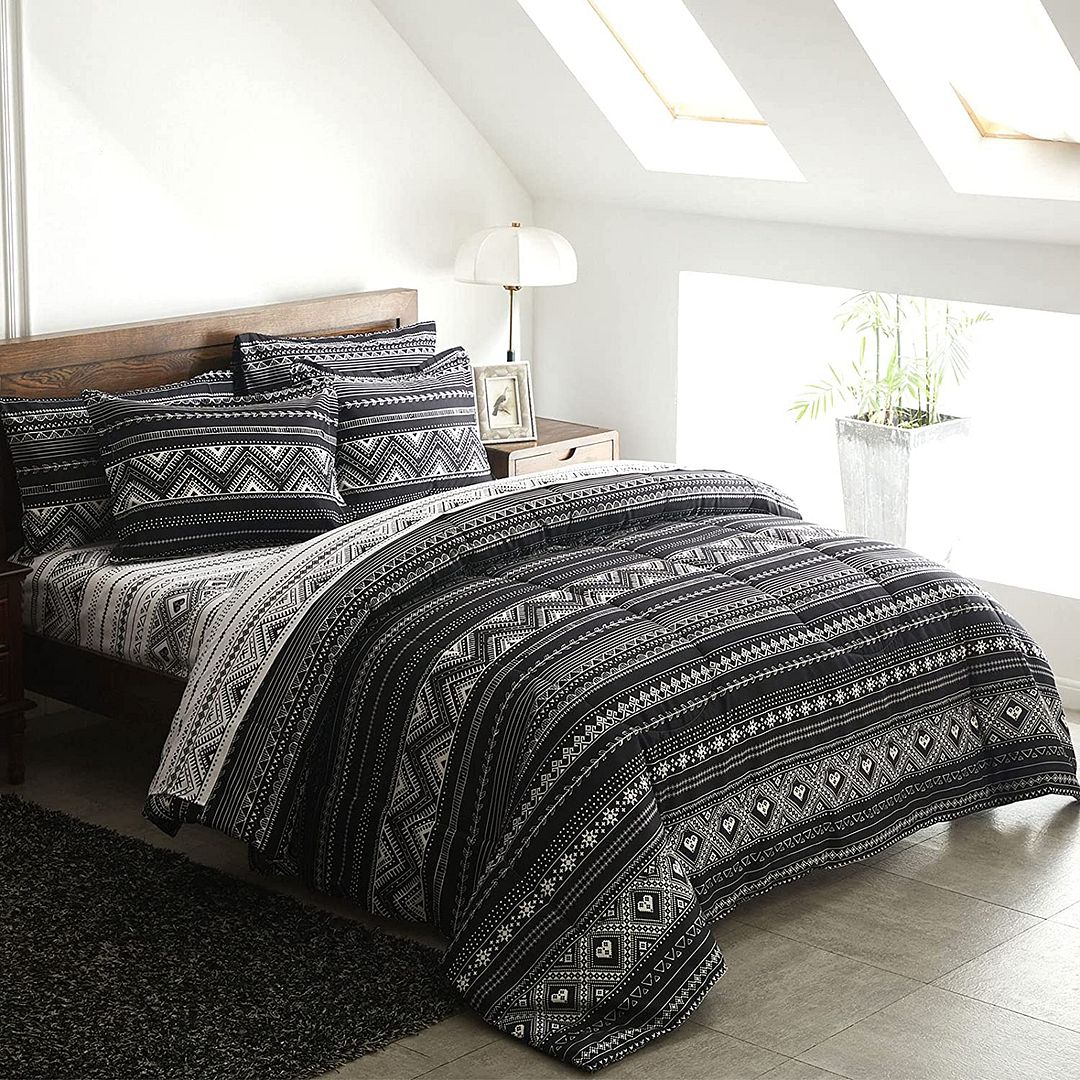 Hugo Reversible King Size Duvet Cover Set - Soft & Breathable Bedding for All Seasons | Perfect for Master Bedroom, Guest Room & Hotel Use