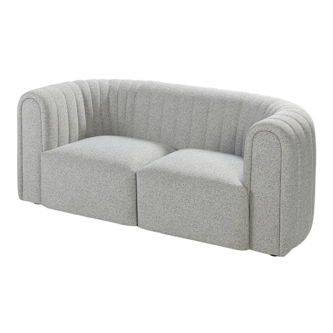 Modern 2-Seater Sofa - Comfortable Small Couch for Living Room, Apartment, Office - Soft Fabric Upholstery with Sturdy Wooden Frame - Perfect for Lounging, Relaxing, and Entertaining Guests