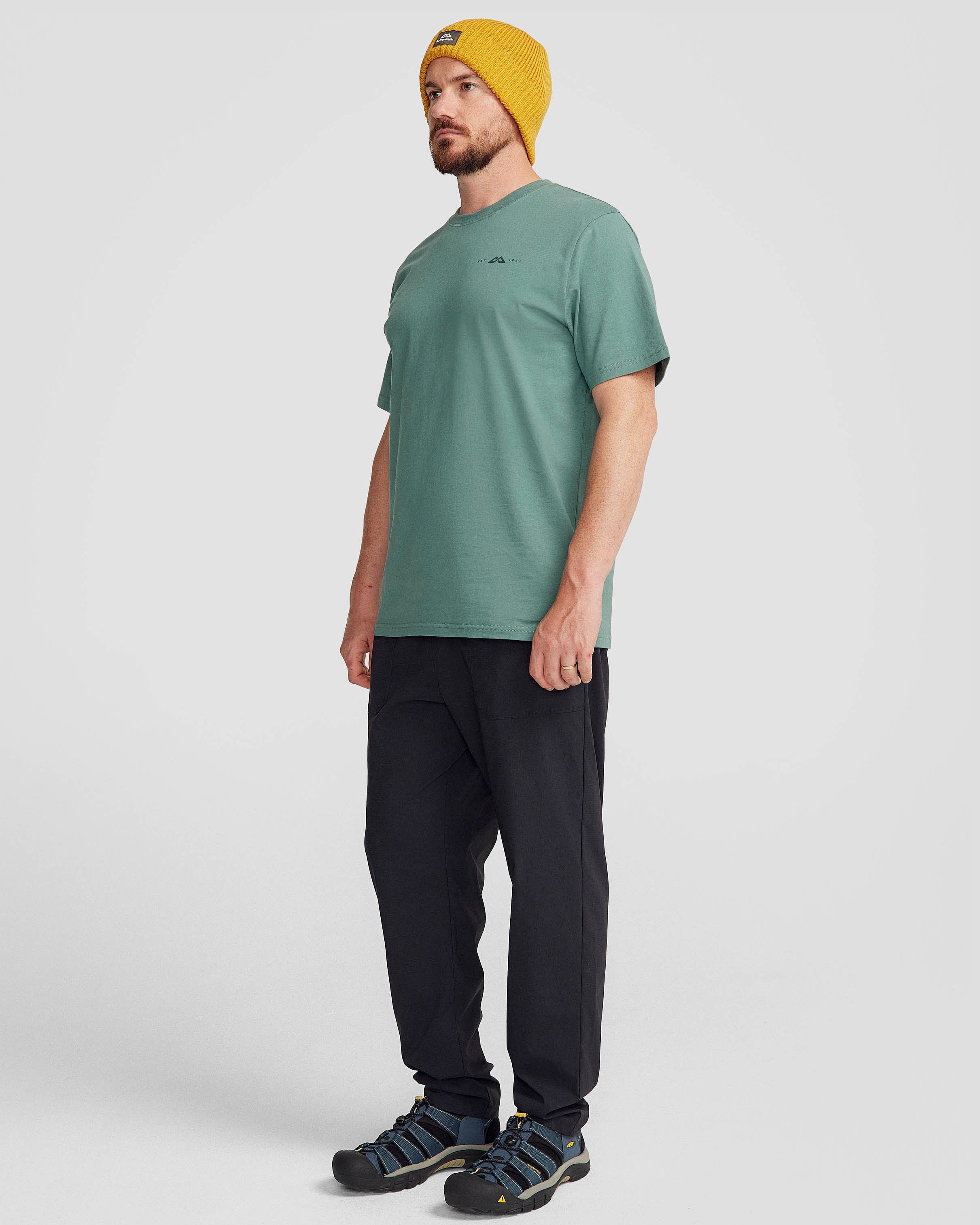 Men's 1987 Vintage Organic Cotton T-Shirt - Light Forest Green - Casual Wear & Street Style Fashion