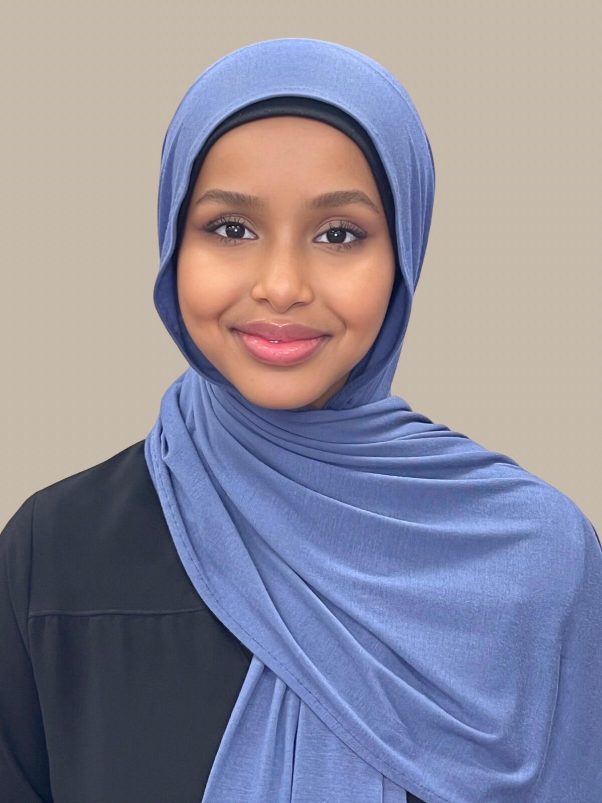 Classic Jersey Hijab in Spruce Green - Soft & Breathable Muslim Headscarf for Women - Perfect for Daily Wear, Prayer, and Modest Fashion