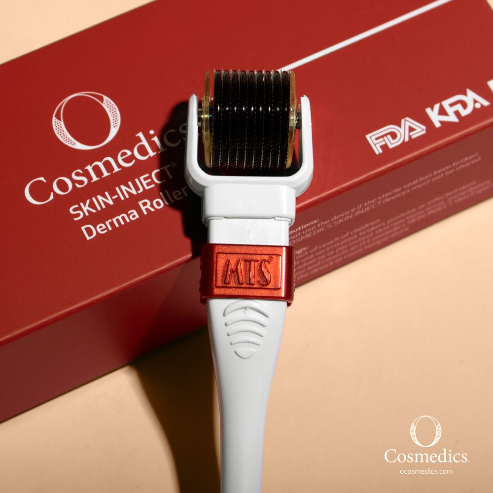 O Skin Inject Derma Roller 0.5mm Microneedle Face Roller for Skin Rejuvenation - Anti-Aging, Wrinkles & Acne Scar Treatment - Perfect for At-Home Skincare Routine & Facial Massage
