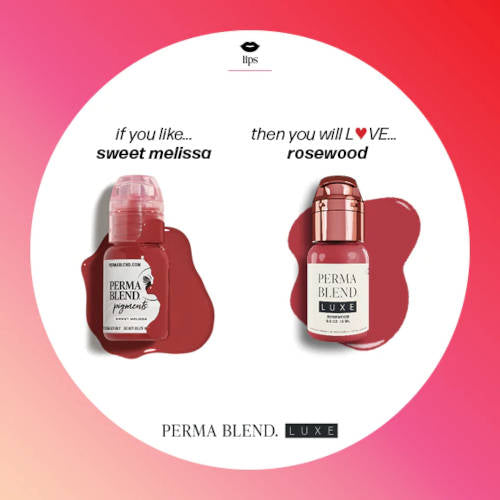 Perma Blend Luxe Rosewood Tattoo Pigment - Professional Tattoo Ink for Artists, Permanent Makeup & Cosmetic Tattooing - Ideal for Eyebrows, Lips & Body Art