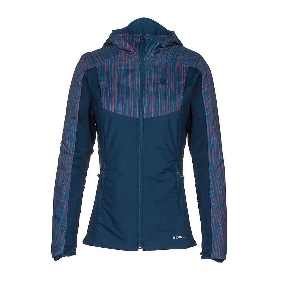 Salomon Women's Drifter Mid Hoodie - Lightweight Hiking Jacket for Outdoor Adventures & Travel