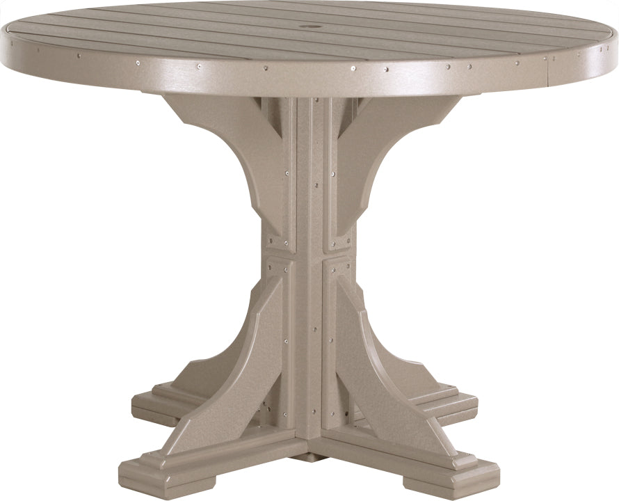 LuxCraft 48-Inch Round Dining Table Set for 4 - Modern Kitchen & Breakfast Nook Furniture for Small Spaces | Perfect for Apartments, Condos, and Cozy Dining Areas