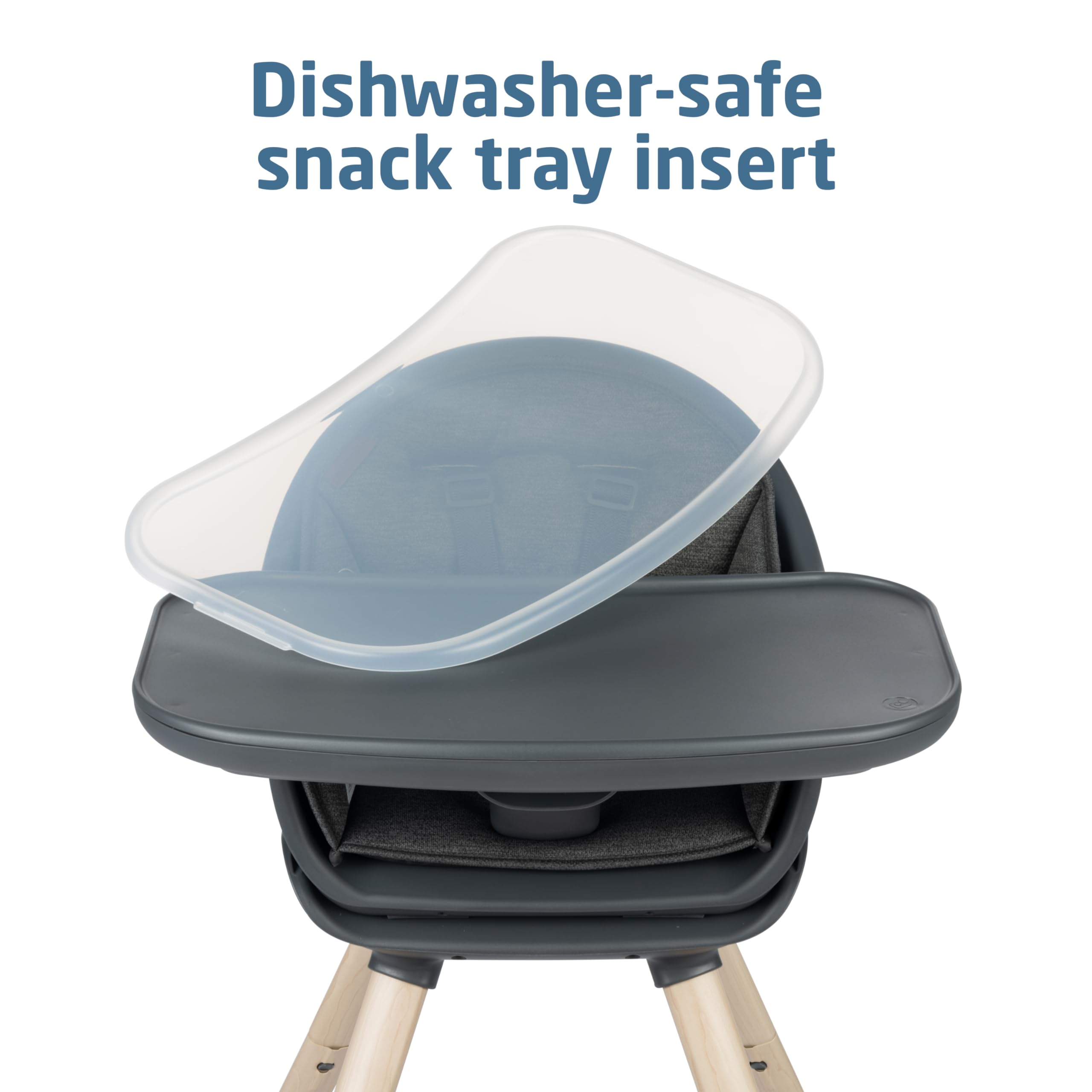 Maxi-Cosi Moa 8-in-1 Convertible High Chair for Babies & Toddlers - Lightweight Compact Design, Machine Washable, Classic Graphite - Perfect for Dining, Feeding & Playtime at Home or Travel