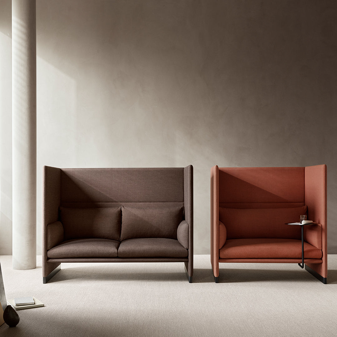Case Combi 2 Seater Sofa - Modern Fabric Loveseat for Small Spaces | Perfect for Living Room, Apartment & Office Waiting Area