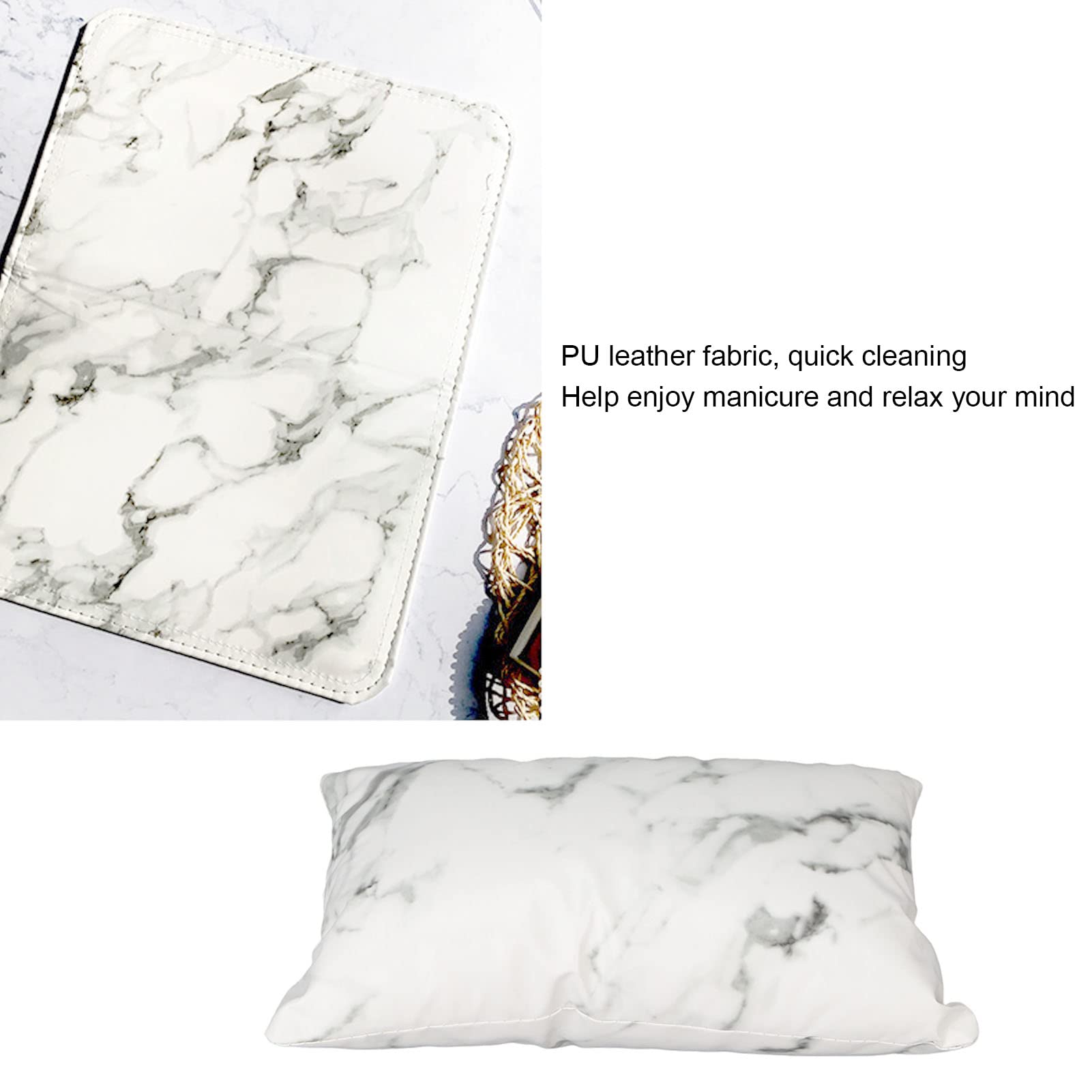 Premium Nail Art Hand Pillow - Detachable & Washable PU Leather Manicure Cushion for Nail Artists | Perfect for Salon, Home Manicures & Nail Art Practice