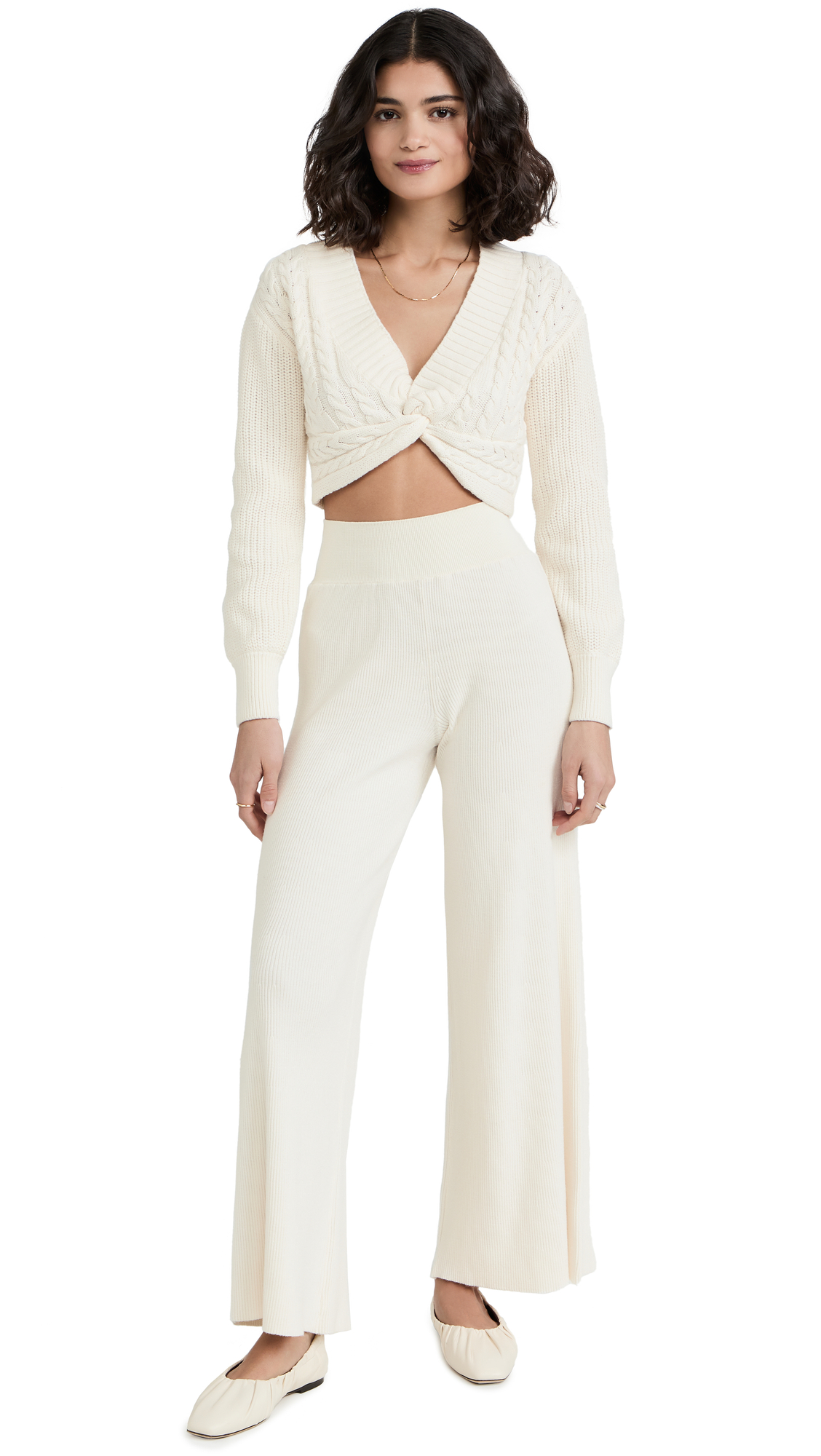 Free People Women's Emilie Sweater Set - Cozy Knit Cardigan & Top Outfit for Fall & Winter | Casual Chic Loungewear, Date Night & Office Wear
