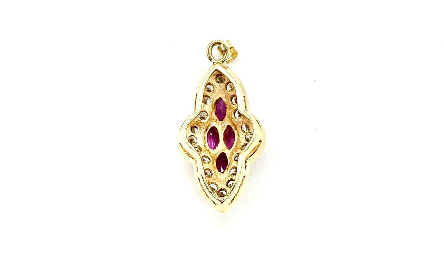 Exquisite 14K Gold Ruby and Diamond Pendant Necklace for Women | Elegant Jewelry Gift for Anniversary, Birthday & Special Occasions | Perfect for Date Nights, Parties & Formal Events