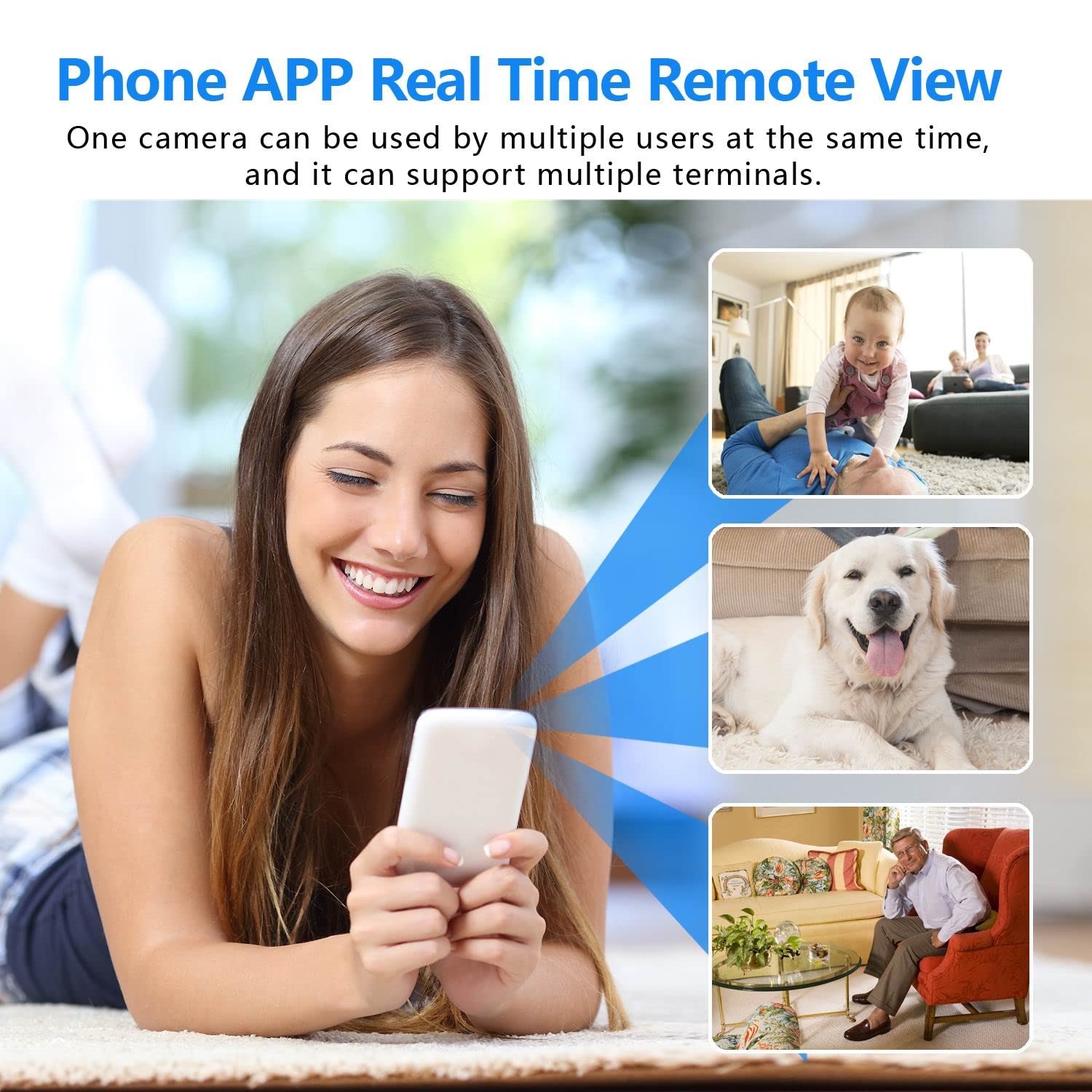 Mini Spy Camera - HD1080P Wireless WiFi Hidden Camera with Night Vision & Motion Detection for Home Security & Baby Monitoring