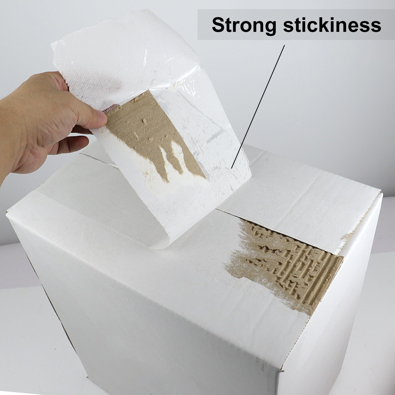 BOMEI PACK 6-Inch Wide Heavy Duty Reinforced Strapping Tape with Fiberglass Filament, 5.5Mil Thick, 60 Yards Roll - Perfect for Shipping Boxes, Moving, Storage & Industrial Packaging