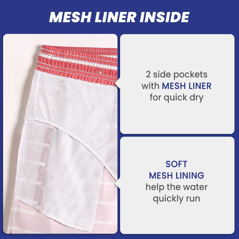 **Maamgic Men's 7 Inch Swim Trunks - Quick Dry Bathing Suits with Mesh Lining for Swimming, Beach & Pool Activities**