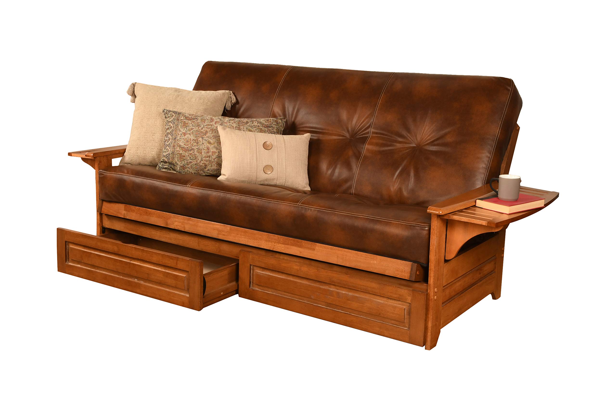 Kodiak Full Size Futon Set - Convertible Sofa Bed with Mattress for Living Room, Guest Room & Small Spaces | Comfortable & Space-Saving Furniture