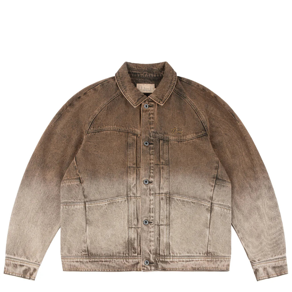 Dime Denim Jacket for Women & Men - Vintage Distressed Denim Trucker Jacket with Button Front & Chest Pockets | Perfect for Casual Outfits, Streetwear & Fall Layering