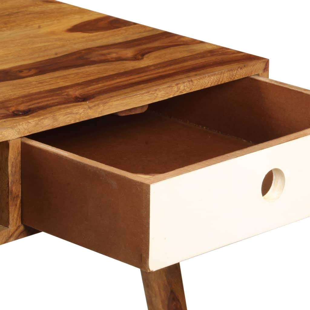 Solid Sheesham Wood Writing Desk - 43.3