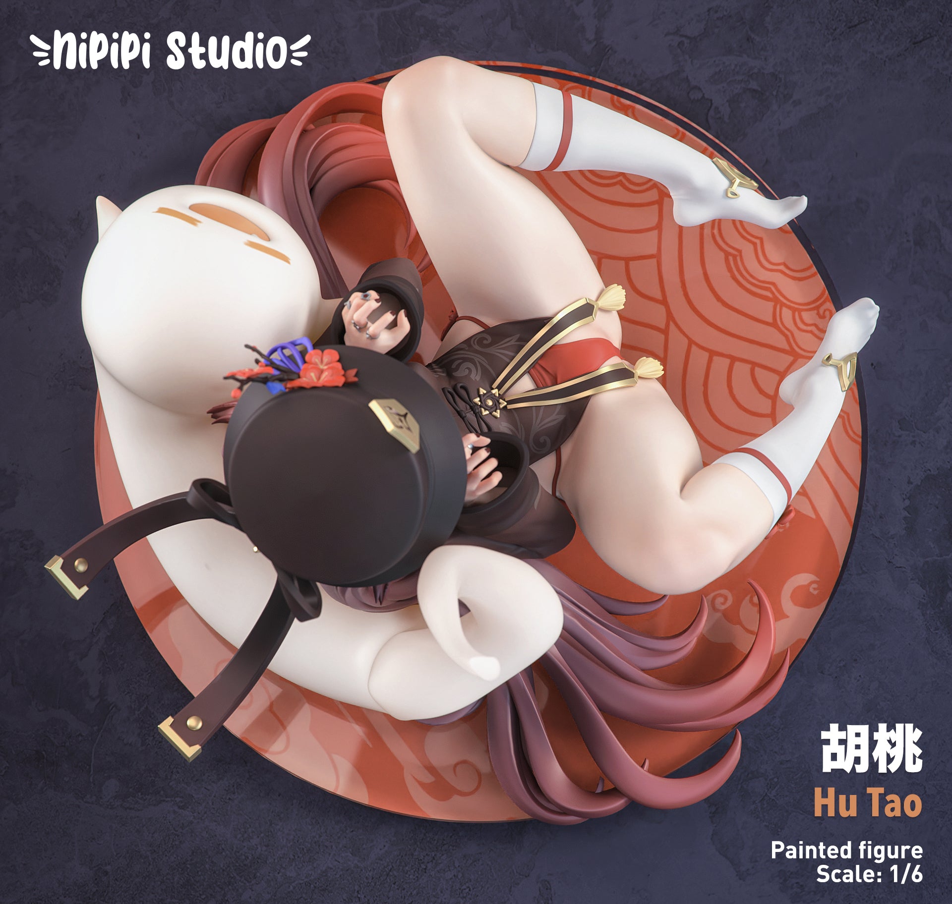 NiPiPi Studio Genshin Impact Hu Tao Cosplay Costume - Premium Quality Anime Outfit for Halloween, Cosplay Events & Themed Parties