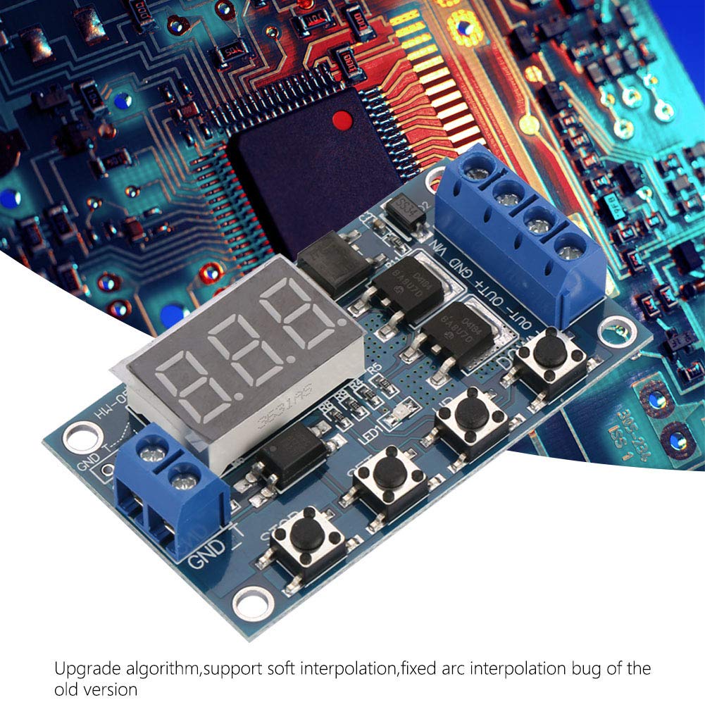 12V-24V Timer Relay Delay Controller Board - Adjustable Time Delay Relay with Dual MOS Control for Automotive, HVAC & Industrial Automation | Pulse Signal Cycle Timer Switch
