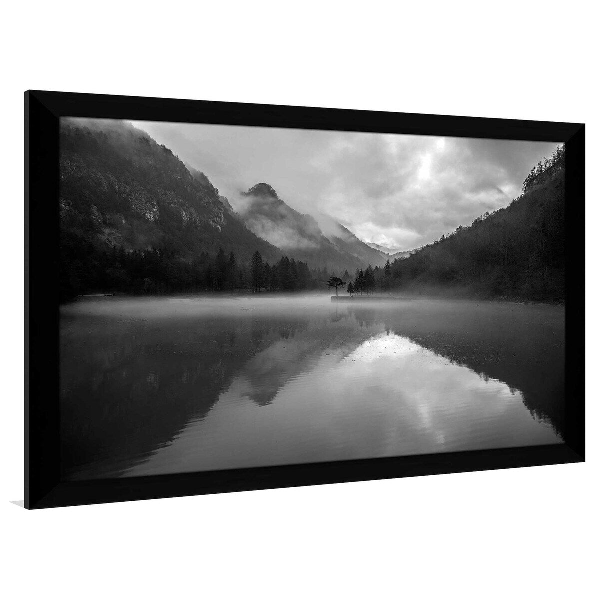 1054 Mountain Lake by Design Fabrikken - Premium Acrylic Wall Art Print for Home & Office Decor - Perfect for Living Room, Bedroom or Workspace