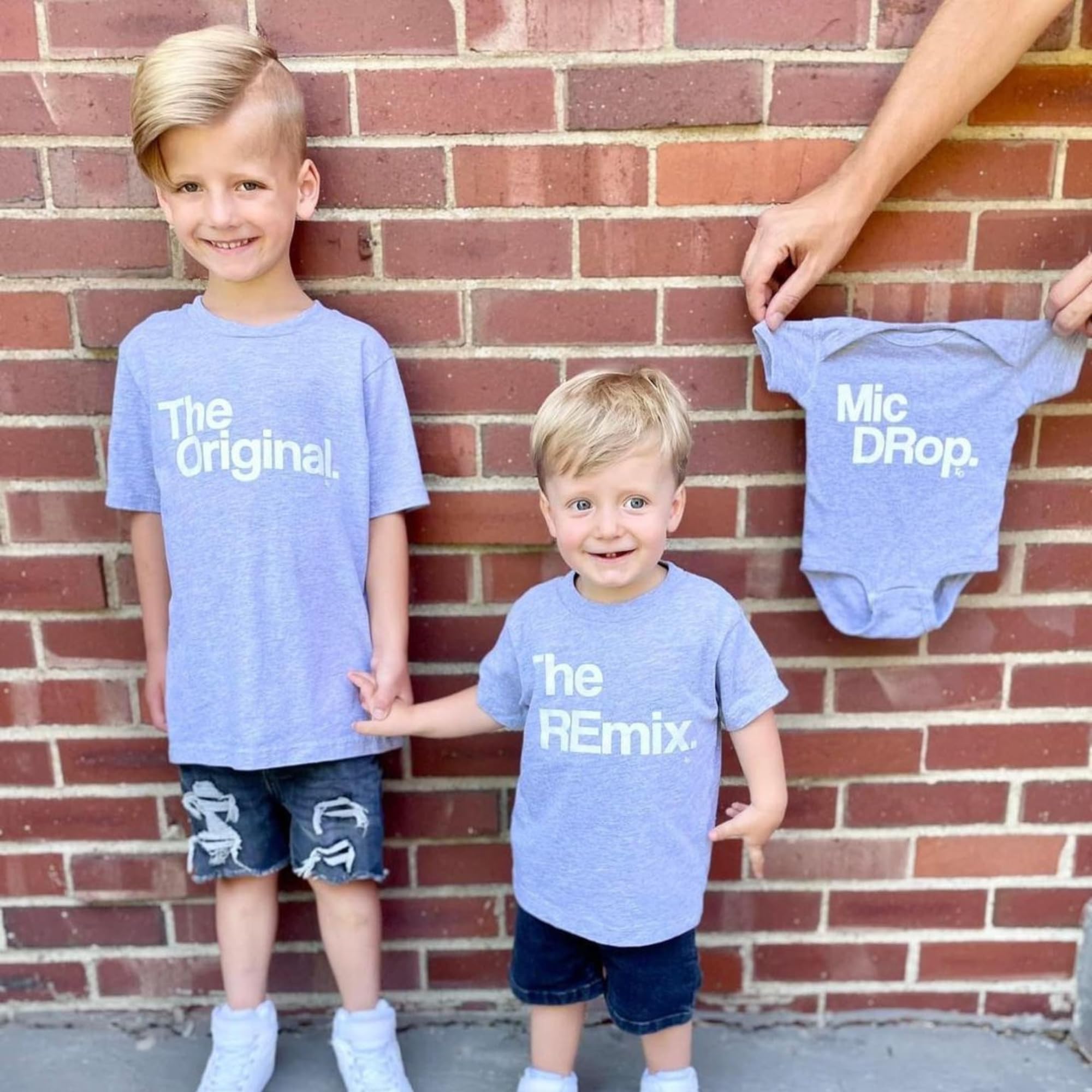 Pregnancy Announcement Shirts for Siblings - Big Brother & Big Sister Reveal T-Shirt Set (5-Pack) - Perfect for Baby & Toddler Gender Reveal Parties and Family Photo Shoots