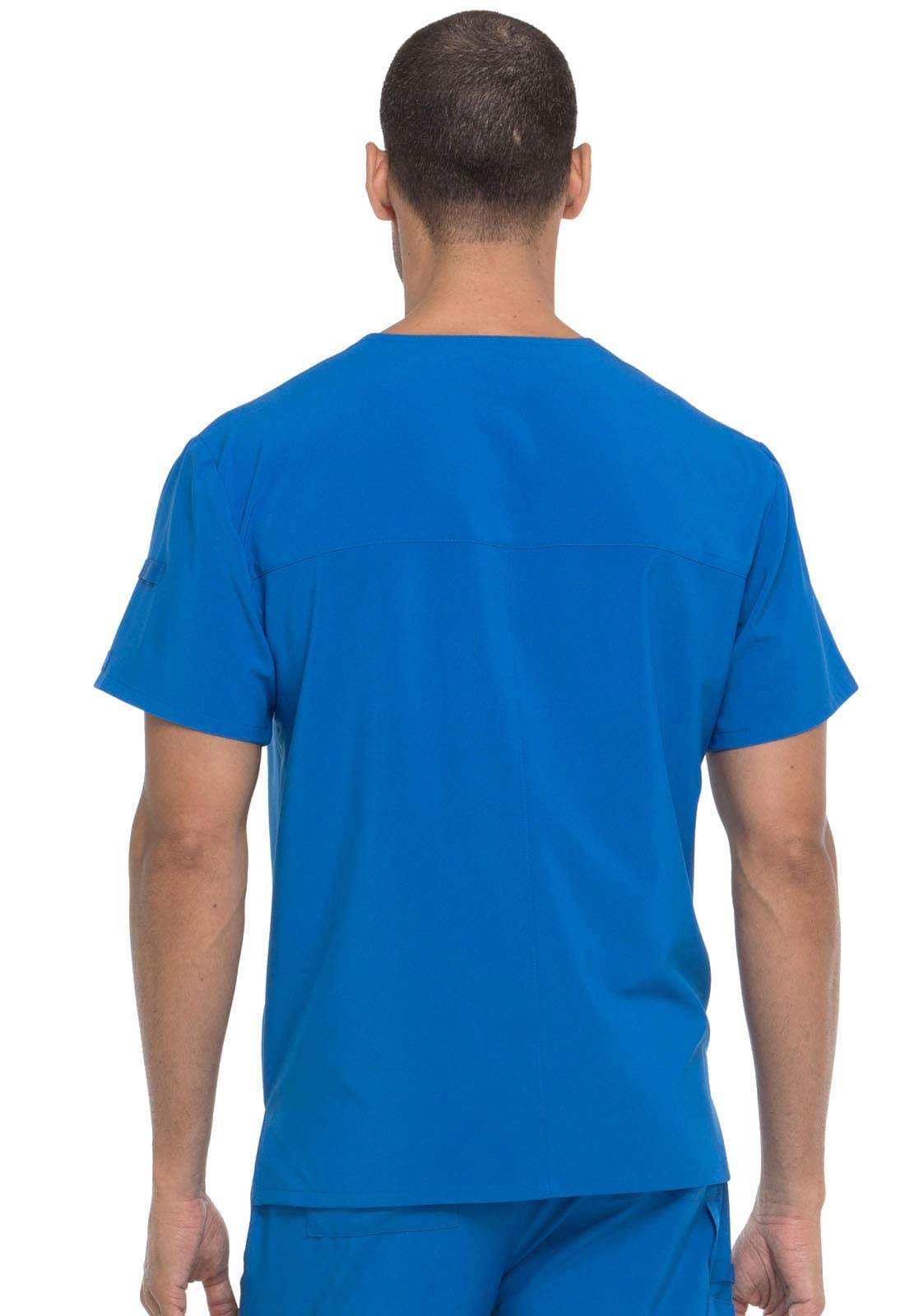 Dickies EDS Essentials Men's Scrubs Top - Tuckable V-Neck Work Shirt DK635 | Comfortable Medical Uniform for Nurses & Healthcare Professionals