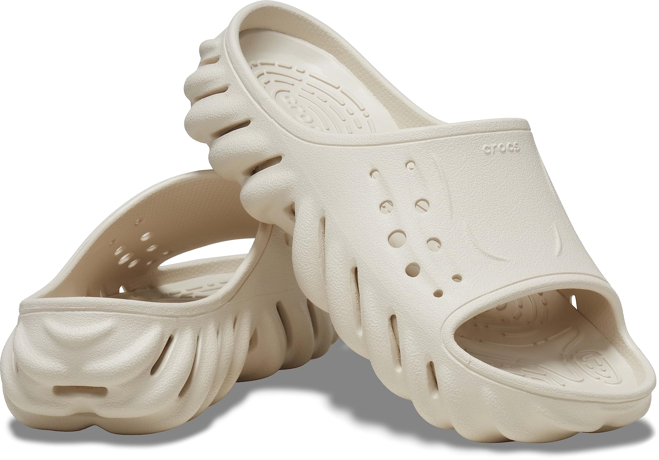 Crocs Unisex-Adult Echo Slide Sandals - Lightweight Comfortable Slip-On Slides for Men & Women - Perfect for Pool, Beach, Travel & Casual Wear