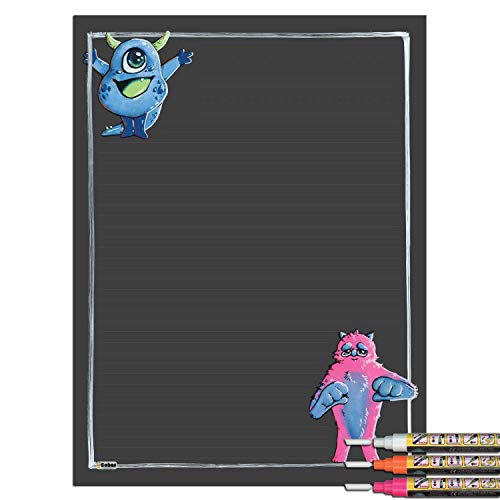 Pink, Blue, and Green Monsters With 3 Bright Markers