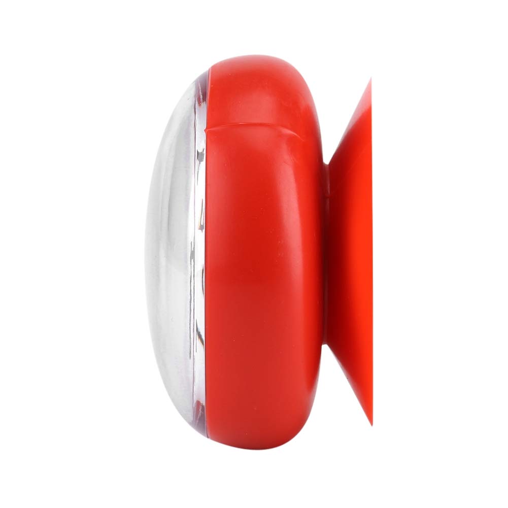 Keenso Waterproof Shower Clock with Suction Cup - Round Arabic Digital Dial Bathroom Clock for Shower, Kitchen & Bath Accessories (Red) - Perfect for Bath Time, Cooking Timer & Home Decor