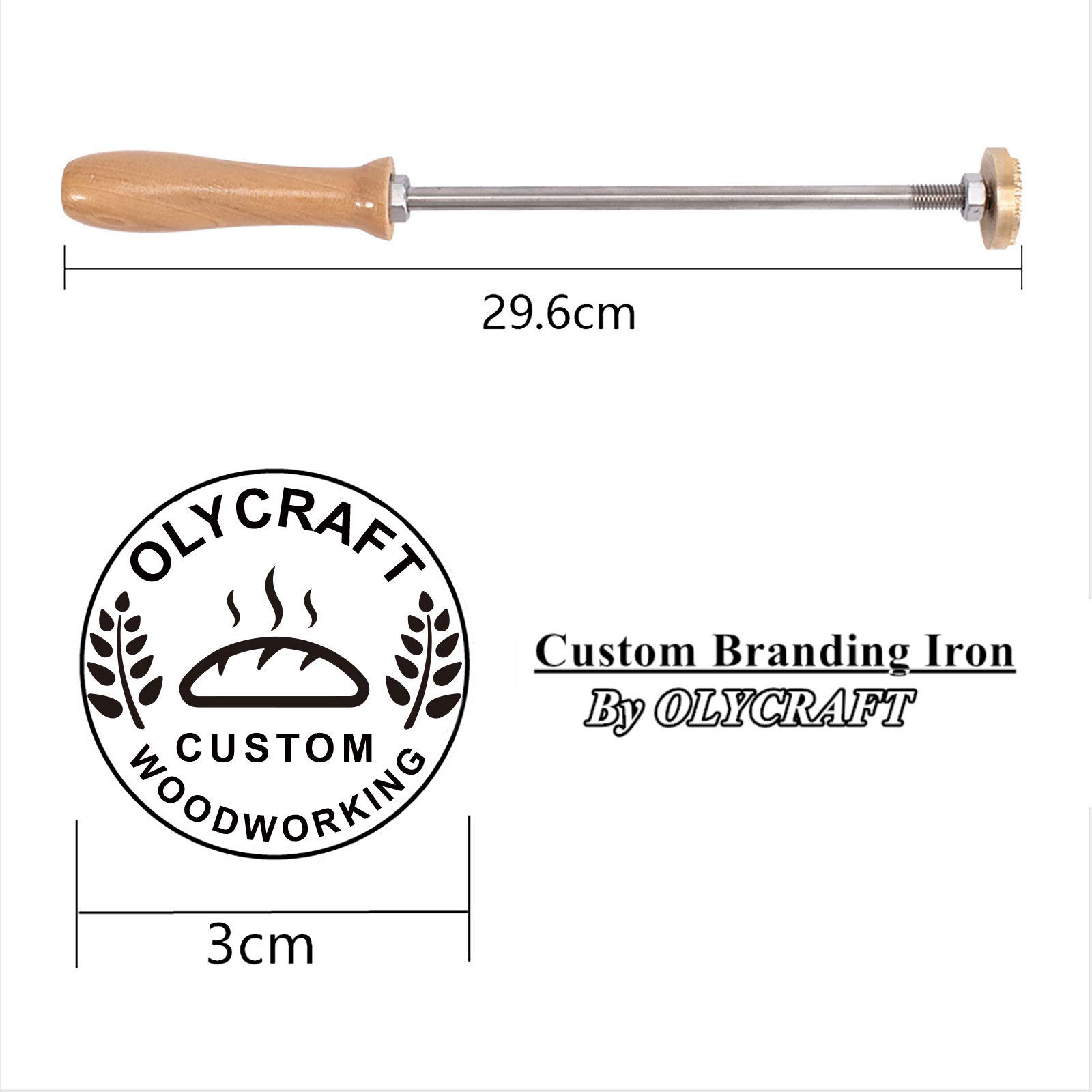 Custom Wood Leather Branding Iron 1.2