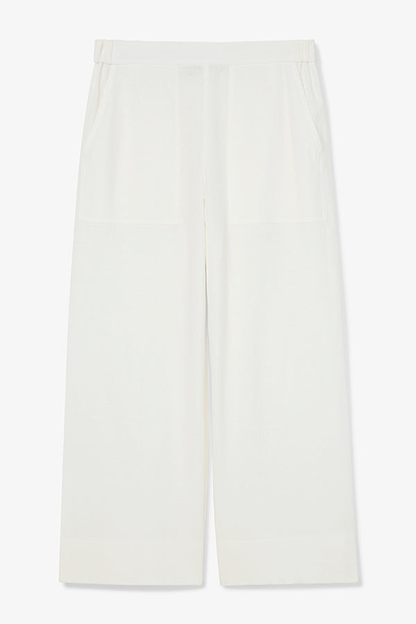 Madelyn Pants - Double Faced Linen Pants in Ivory | Comfortable & Stylish Women's Trousers for Work, Travel & Casual Wear