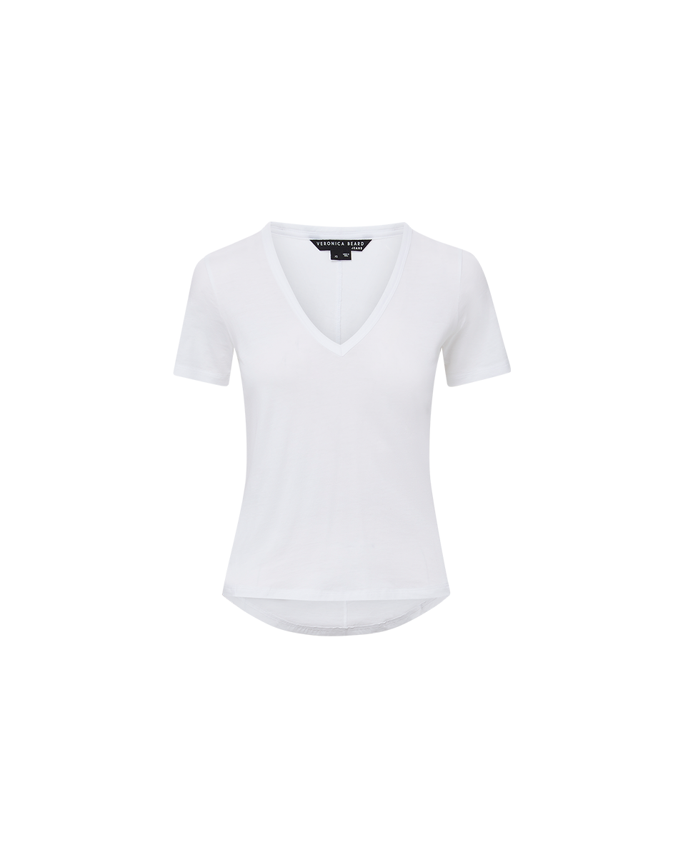 Cindy Women's V-Neck T-Shirt - Soft Cotton Casual Tee for Everyday Wear, Work & Outfits