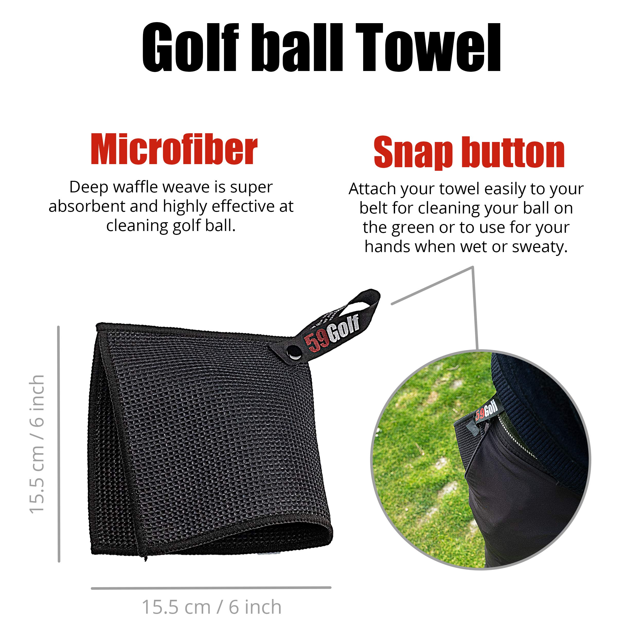 Premium Golf Club Cleaning Kit with Foaming Brush, Water/Soap Tank, 2 Microfiber Towels & Magnetic Keychain – Complete Golf Accessories Set for Club & Ball Care – Perfect for Driving Range, Course & Home Practice