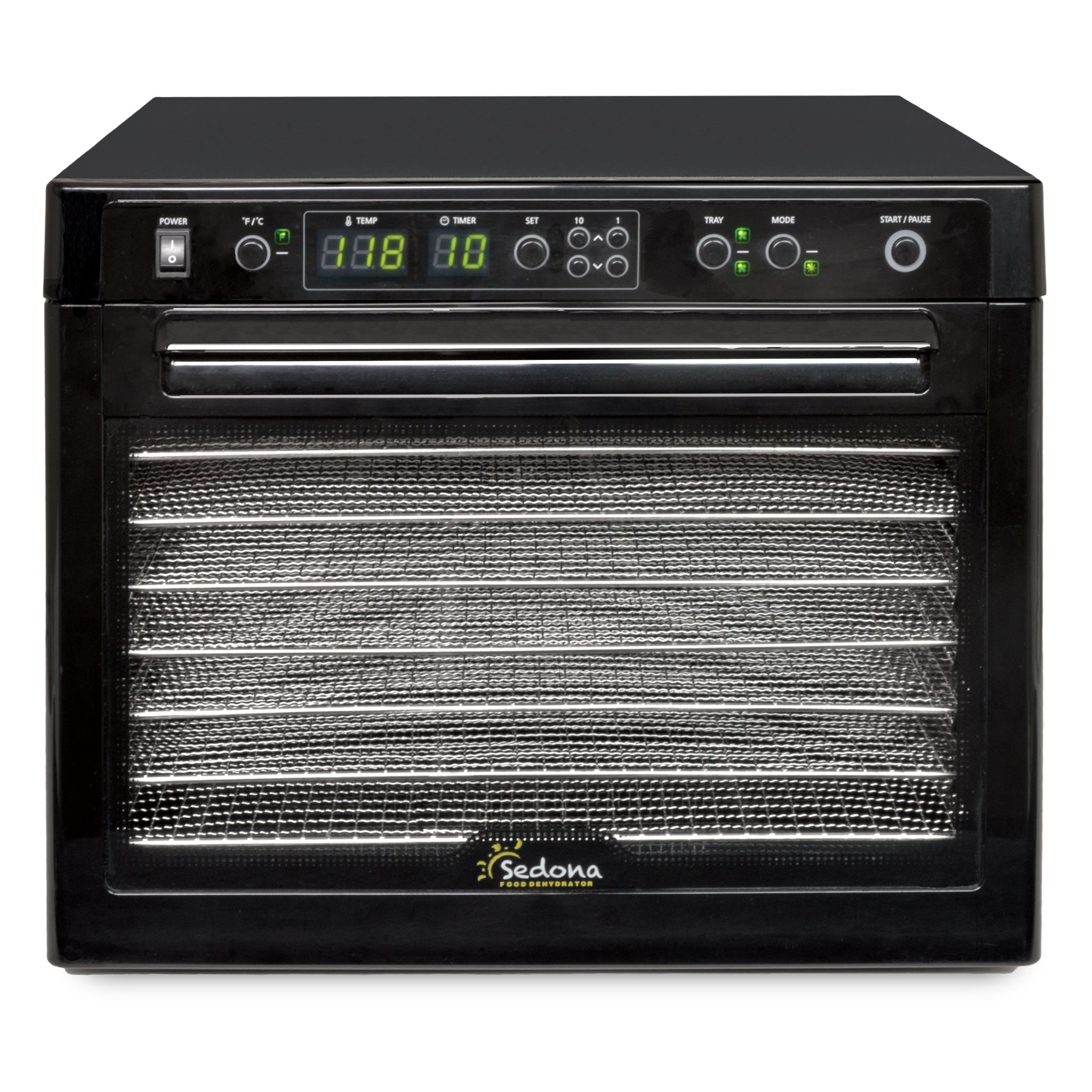 Sedona® Classic Food Dehydrator with 9 Stainless Steel Trays - Perfect for Drying Fruits, Vegetables, Jerky & Herbs at Home