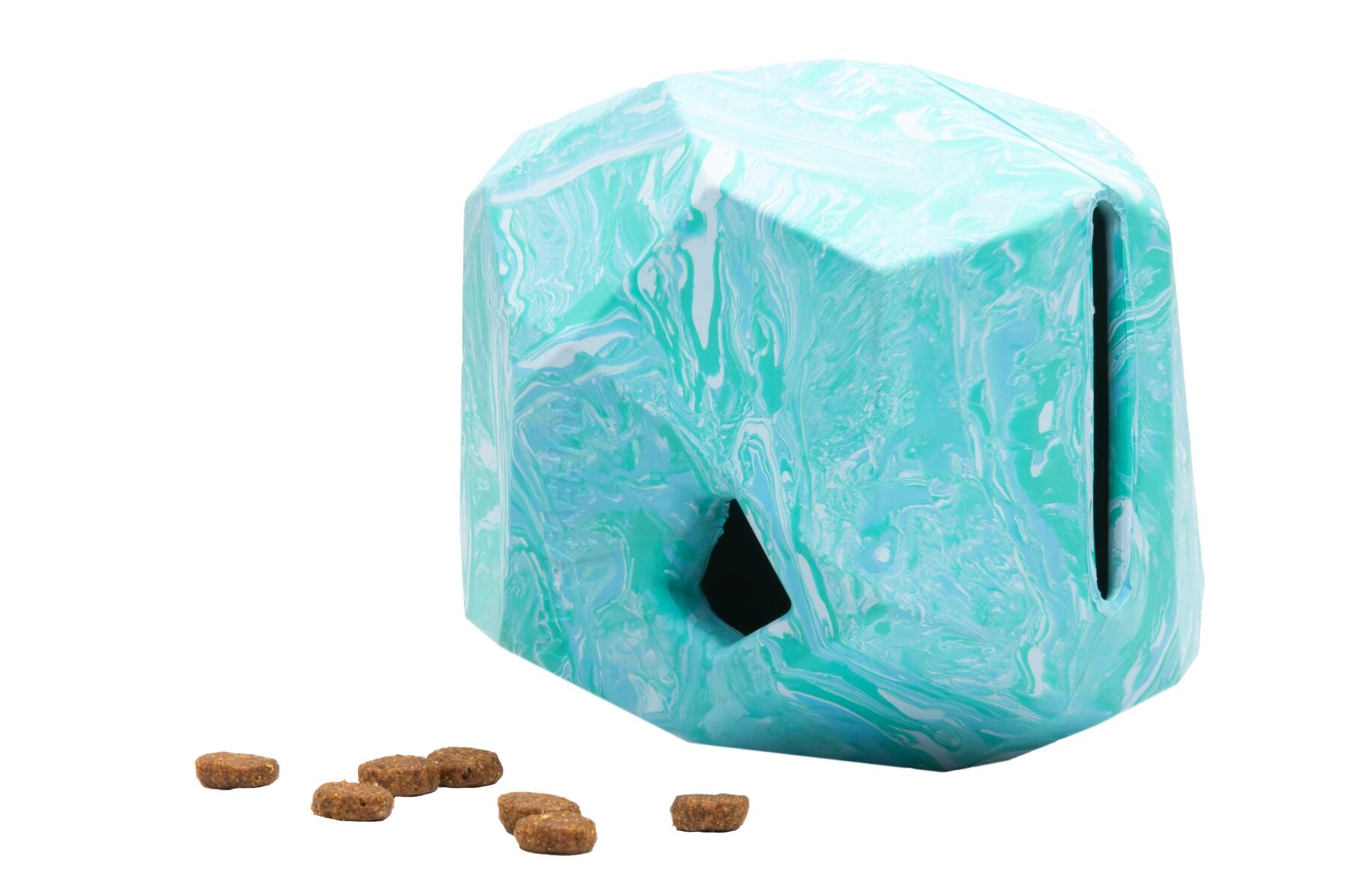 Ruffwear® Gnawt a Rock® Glacial Blue Dog Food and Treat Dispenser - Perfect for Outdoor Adventures, Hiking, and Training Sessions