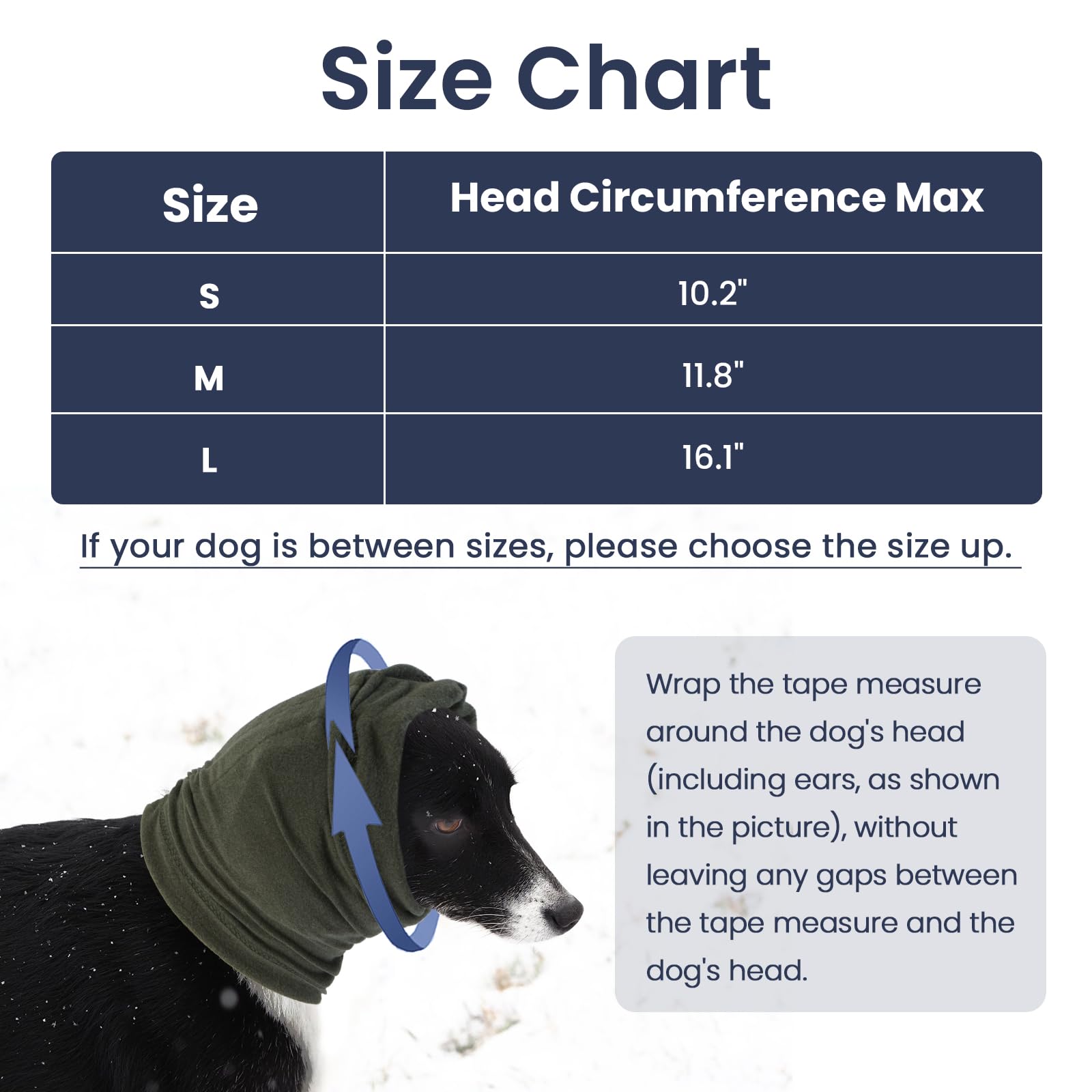 Nanaki Dog Calming Hoodie – Upgrade Anti-Slip Ear Wraps for Noise Protection, Adjustable Dog Ear Muffs for Fireworks & Grooming – Soft Dog Snood & Head Wrap for Anxiety Relief (Perfect for Storms, Travel & Vet Visits)