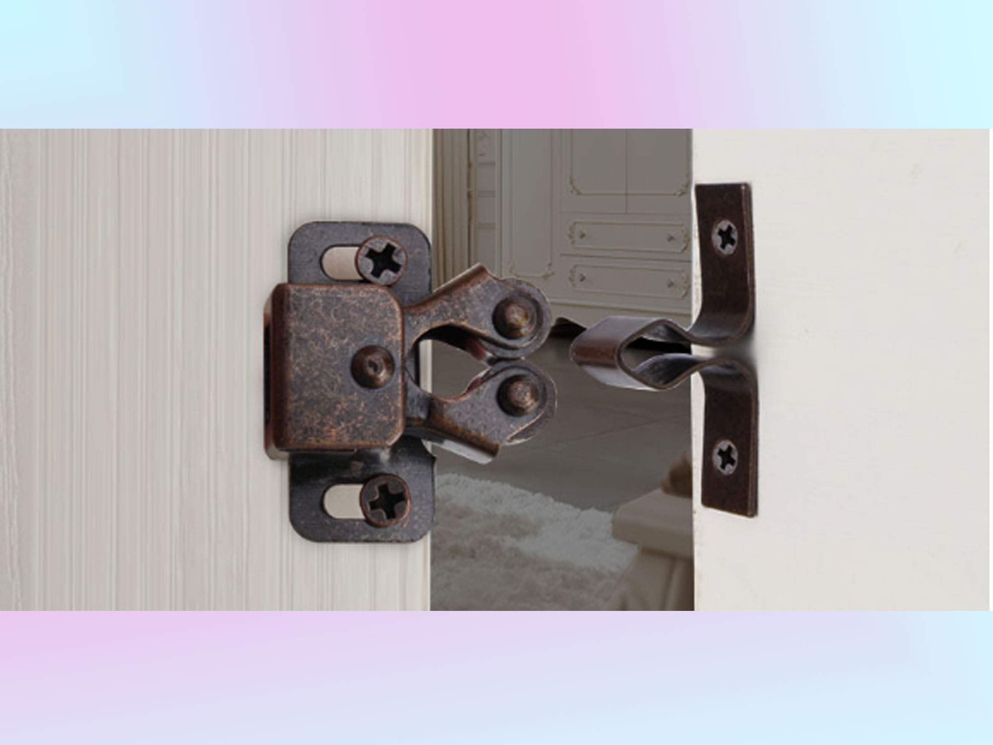 20PCS Magnetic Cabinet Door Beads - Small Red Bronze Kitchen & Closet Door Stoppers for Smooth Closing | Perfect for Cabinets, Wardrobes, and Drawers