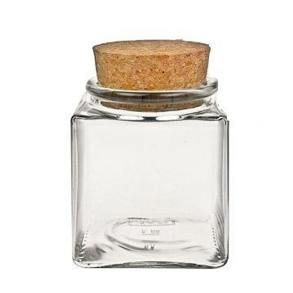 Viva Housewares Glass Spice Jars with Cork Stoppers - 200ml Airtight Containers for Spices, Salt, Sugar & Herbs | Perfect for Kitchen Organization & Pantry Storage