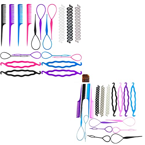 MeetFavorite Topsy Tail Hair Styling Tool - Easy Hair Looping & Braiding Accessory for Women - Perfect for Updos, Ponytails & Creative Hairstyles