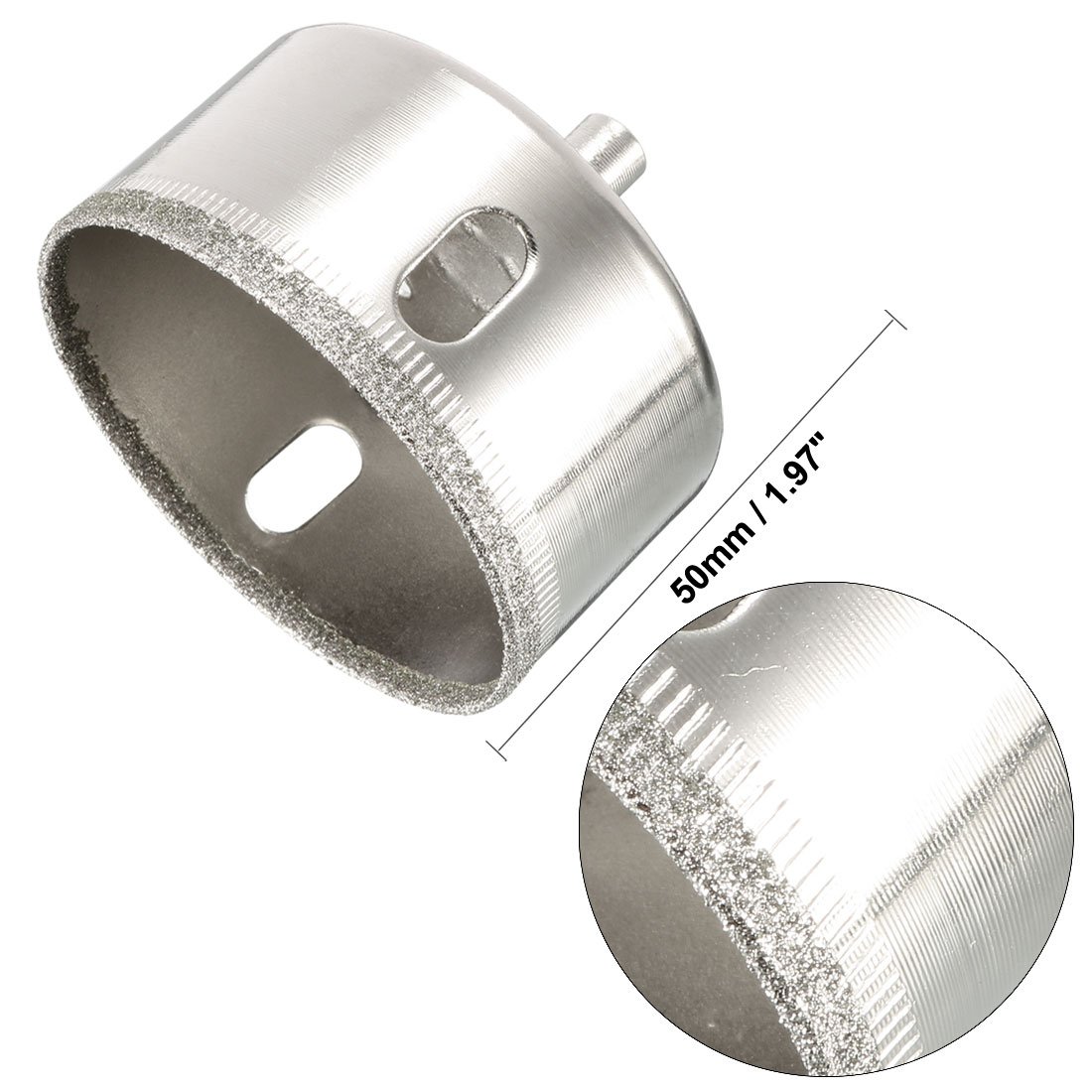 Premium 55mm Diamond Drill Bit Hole Saw - Perfect for Glass, Tile, Marble, Fiberglass, Ceramic, Stone, Bottles & Pots - Ideal for DIY Projects, Home Renovation & Crafting