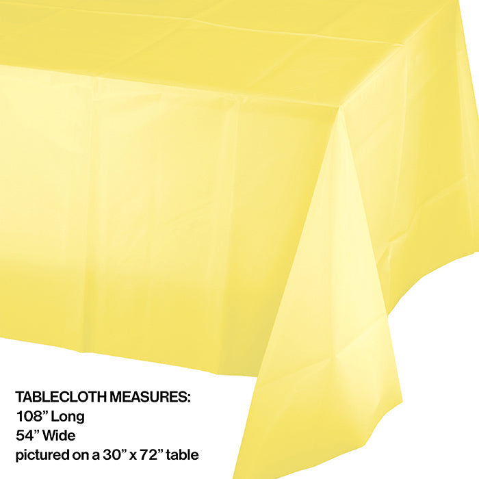 12-Pack Mimosa Plastic Tablecloths 54