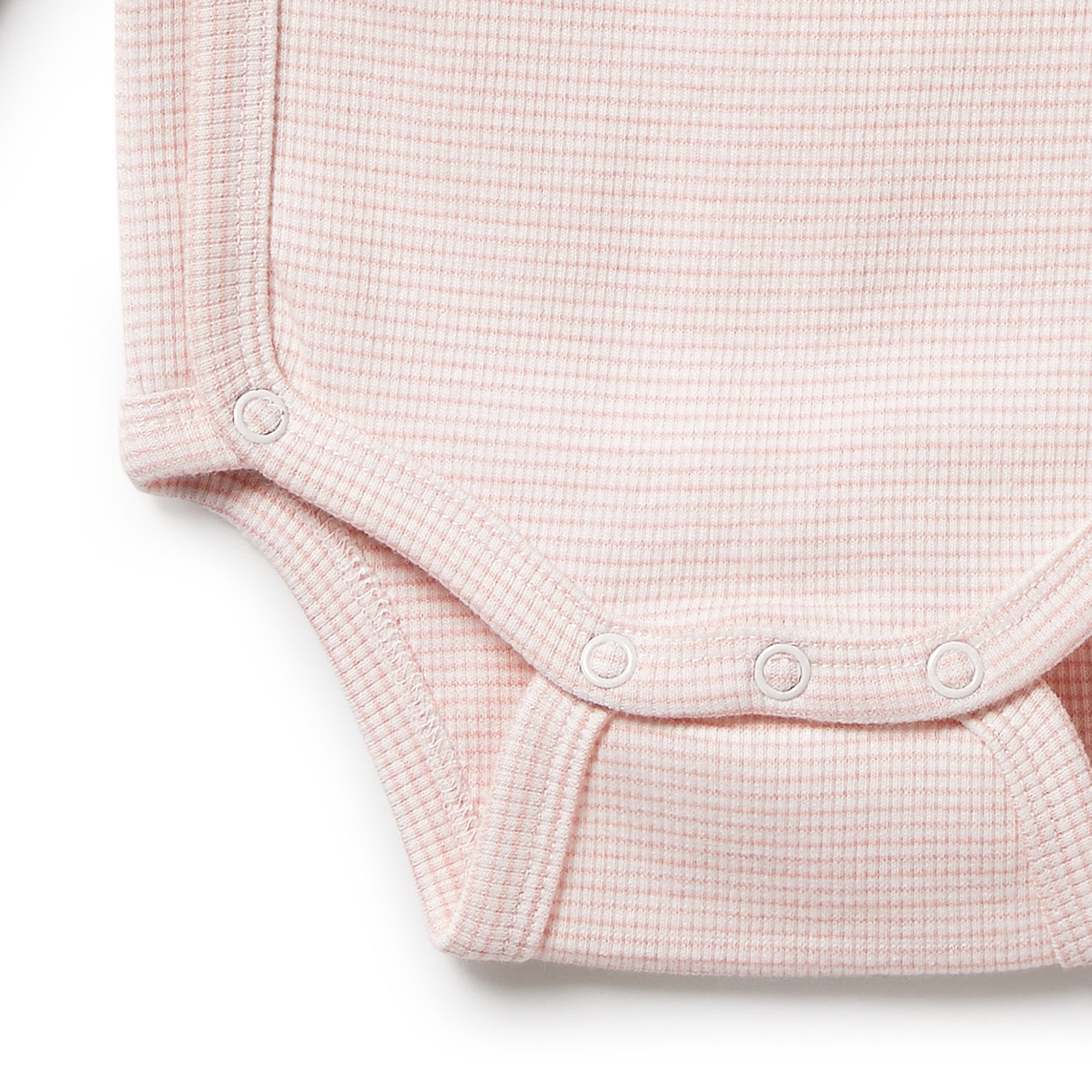 Organic Stripe Rib Kimono Bodysuit - Soft Cotton Baby Romper for Newborns & Infants - Perfect for Playtime, Photos & Everyday Wear