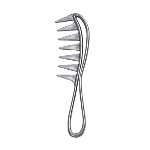 **Leave-In Conditioner for Dry & Damaged Hair - Wide Tooth Detangling Comb for Shower - Anti-Static Flexible Comb with Wide Spacing Teeth - Promotes Hair Growth & Easy Styling (Grey, One Size) - Perfect for Post-Wash Detangling & Daily Hair Care**