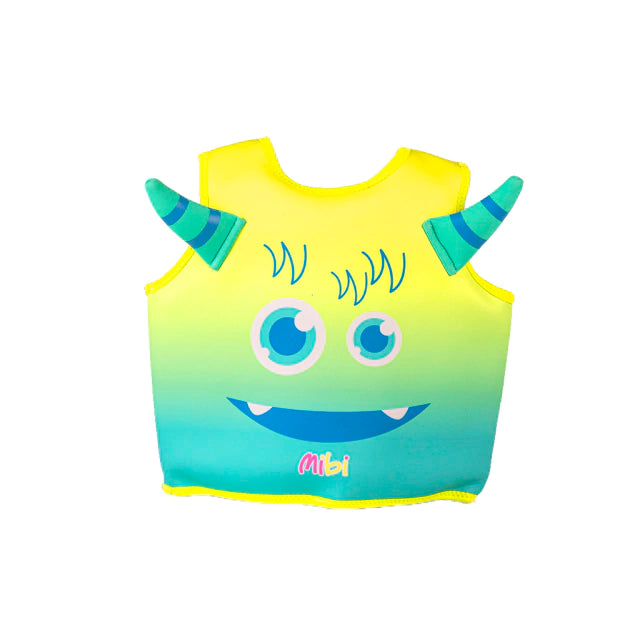 Mibi Monsters Neo Green Vest for Kids Ages 3-6 | Dinosaur-Themed Costume for Halloween, Cosplay & Pretend Play