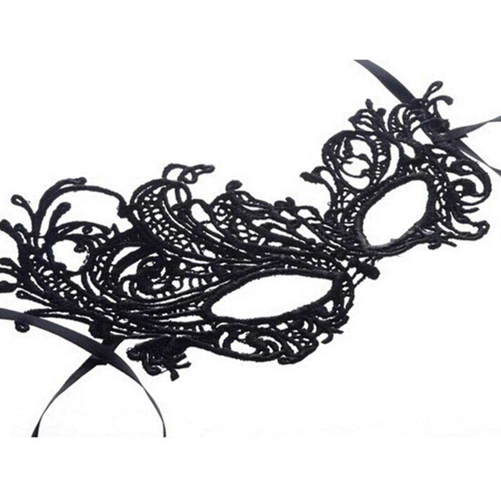Sexy Lace Sleep Mask - Soft Gentle Eye Cover for Masquerade Ball, Halloween, Cosplay Party - 1 Pack - Perfect for Costume Parties, Themed Events & Sensual Bedtime