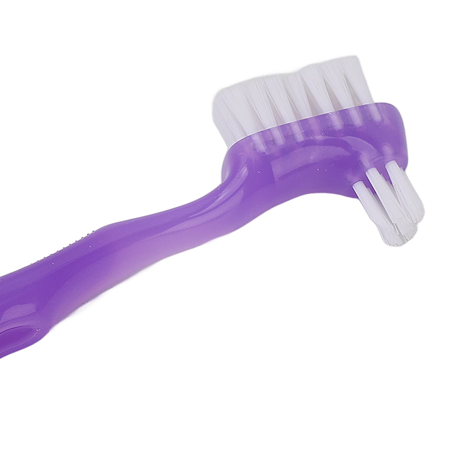Pavv Denture Brush - Double Sided Soft Bristle False Teeth Cleaner for Elderly | Home & Travel Oral Care Essential | Perfect for Denture Cleaning and Maintenance