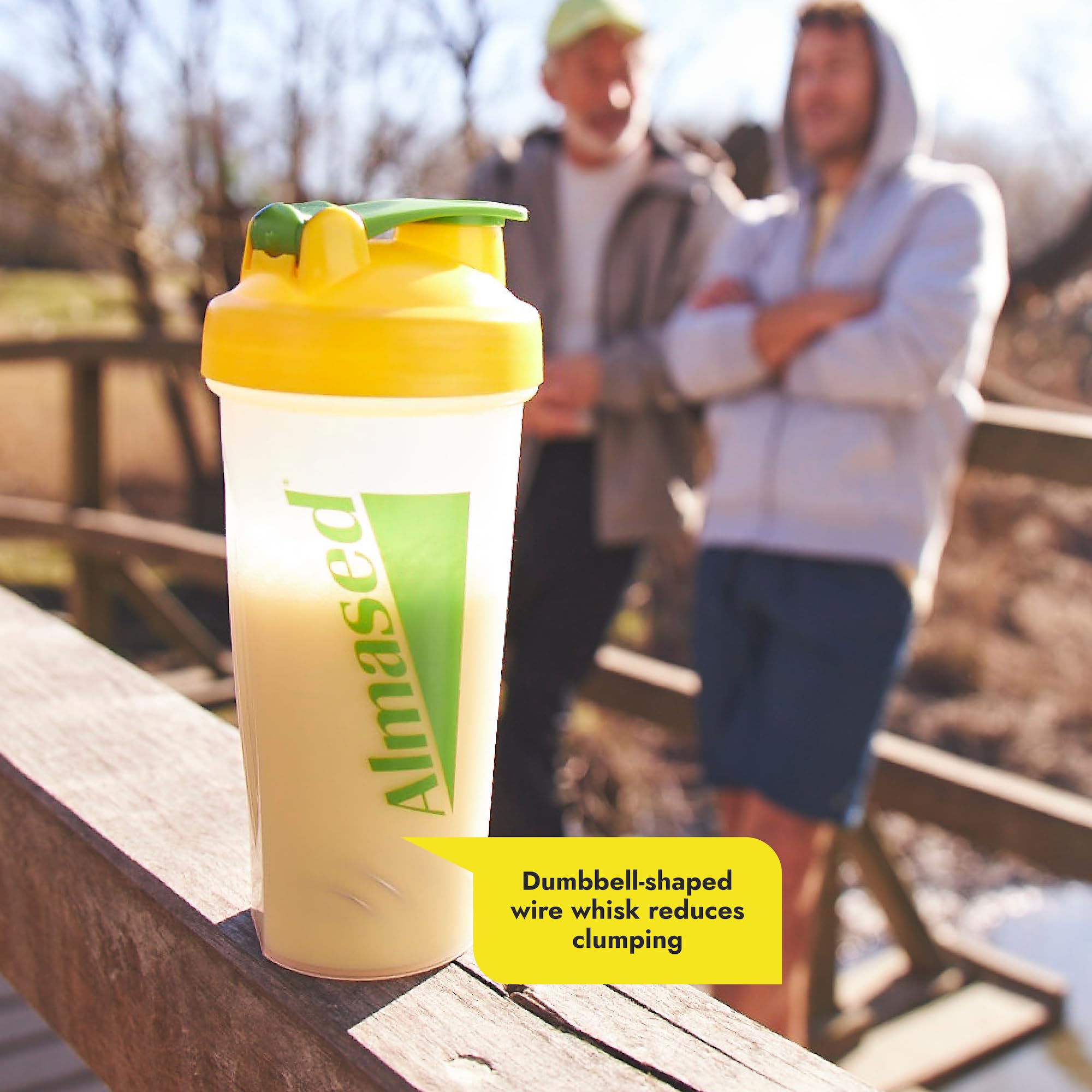 Almased 24oz (700ml) Protein Shaker Bottle for Protein Powder, Smoothies & Pre-Workout - Leak-Proof Mixing Cup with Secure Lid - Ideal for Gym, Fitness & Post-Workout Recovery