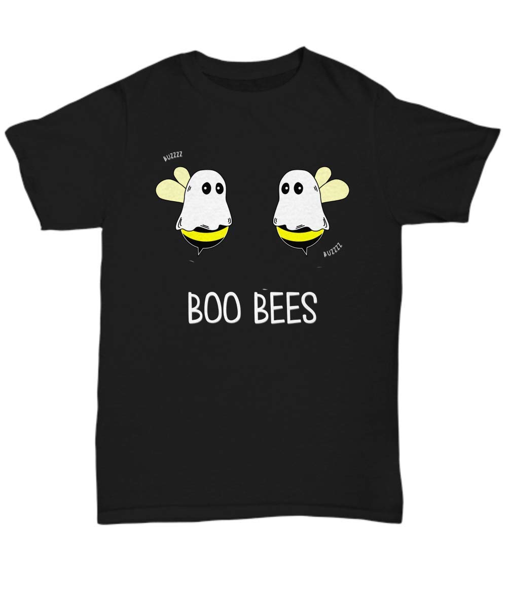 Boo Bees Halloween T-Shirt for Women & Men - Cute Unisex Graphic Tee for Halloween Parties & Costume Outfits