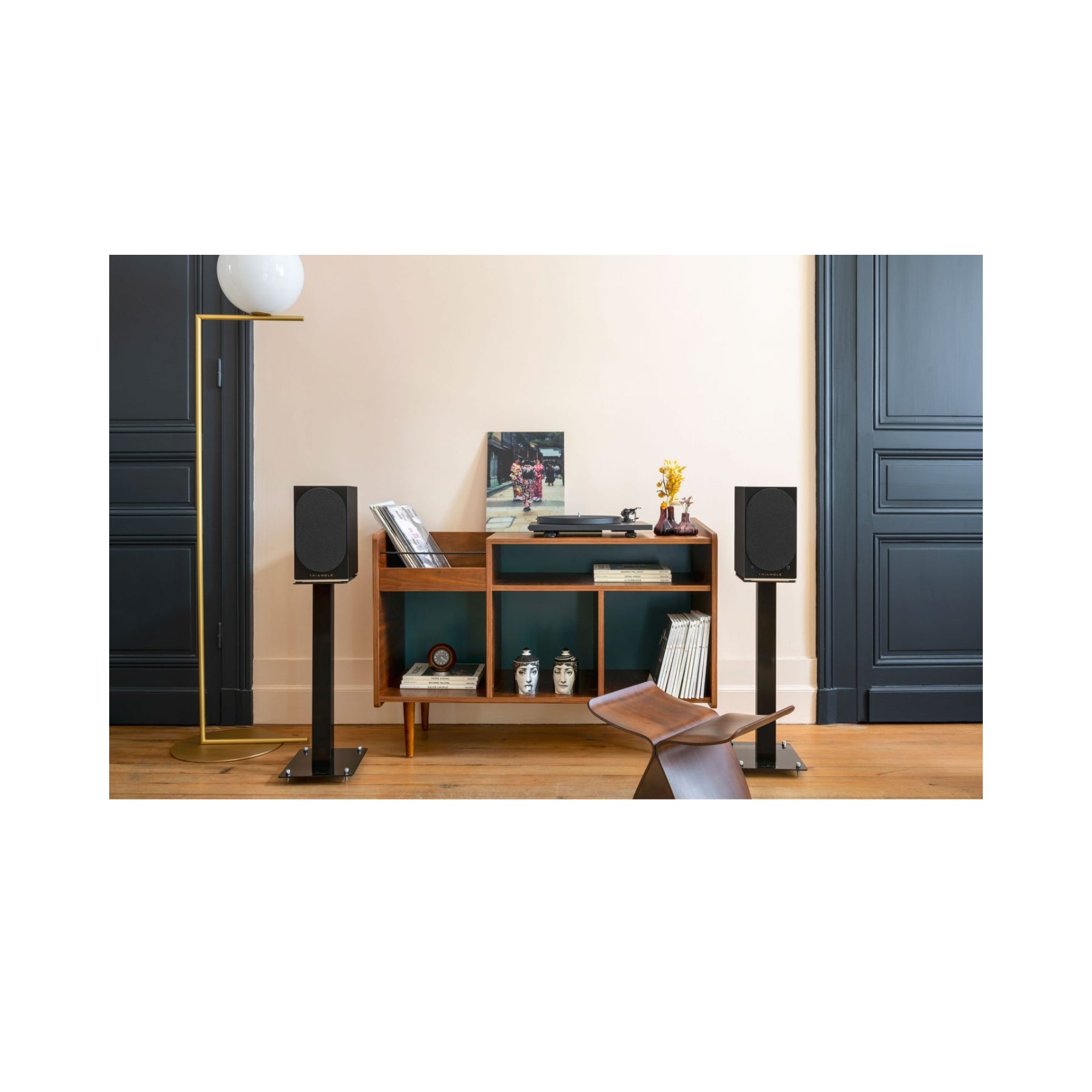 Triangle AIO Twin Powered Bookshelf Speakers Pair - High-Quality Open Box Clearance | Perfect for Home Theater, Gaming & Music Listening