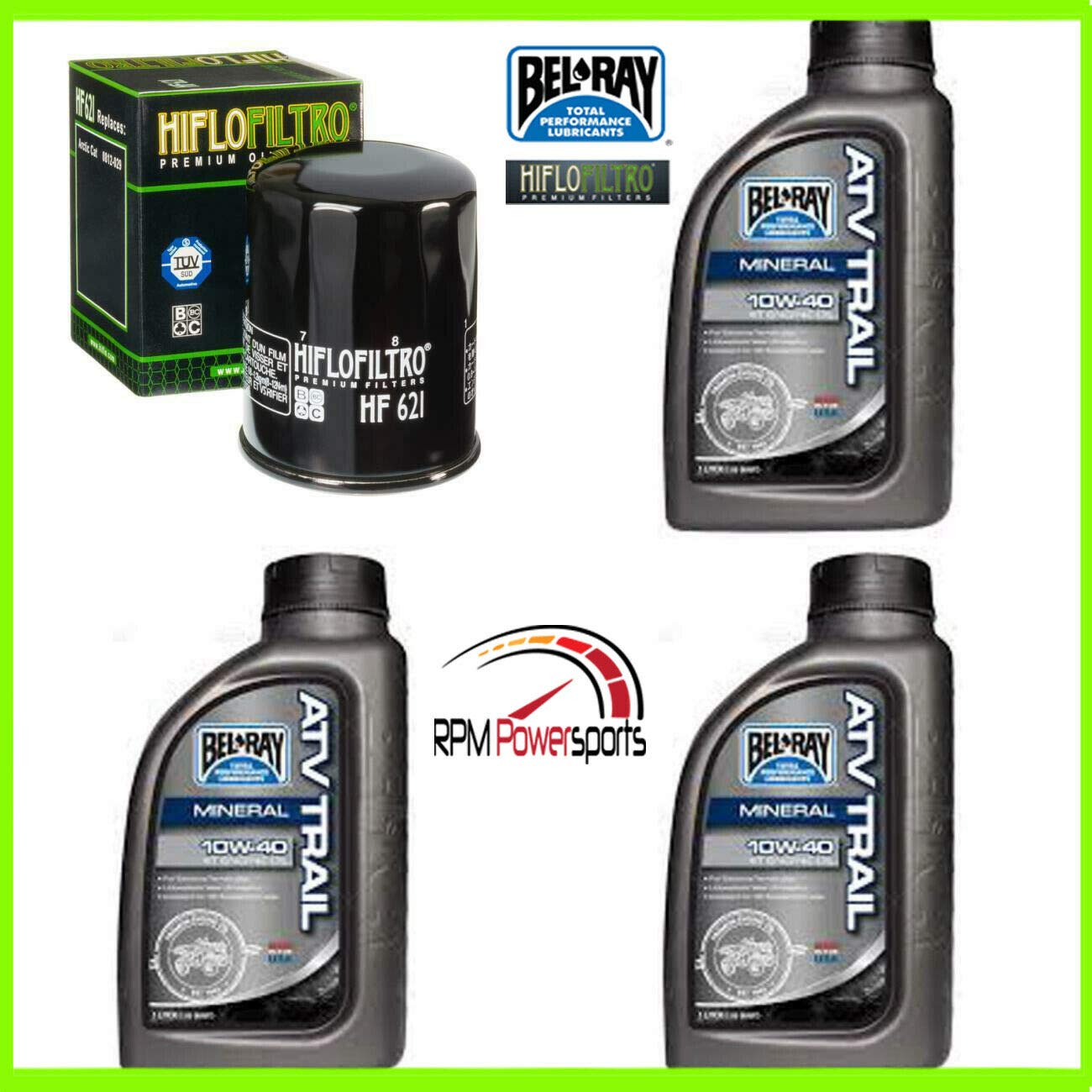 RPM Complete Mineral Engine Oil Change Kit for ATV Arctic - Compatible with CAT 450 H1 EFI 10W-40 - ATV & UTV Maintenance Kit for Smooth Engine Performance - Perfect for Off-Road Adventures & Winter Riding
